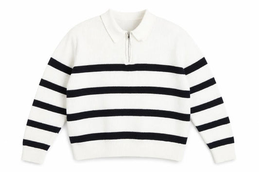 Womens UK Size L H&M White Full Zip Jumper
