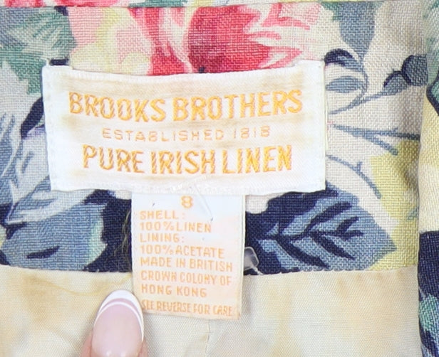 Womens UK Size 8 Brooks Brothers Regular Multicoloured Blazer