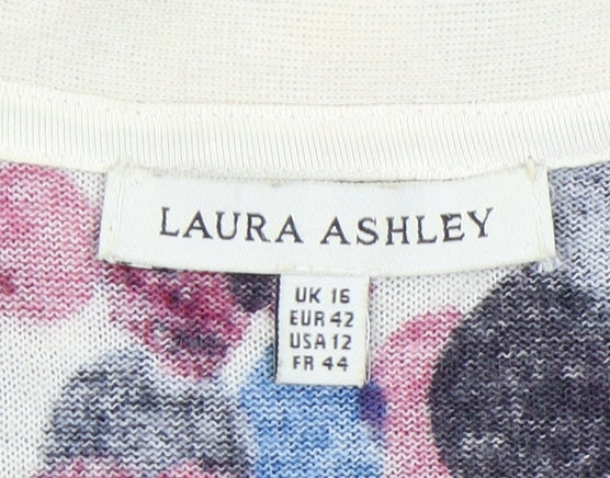 Laura Ashley Women's Multicoloured Cardigan Size 16
