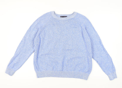 Womens UK Size L Marks and Spencer Blue Pullover Jumper
