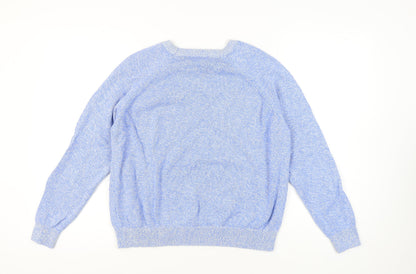 Womens UK Size L Marks and Spencer Blue Pullover Jumper