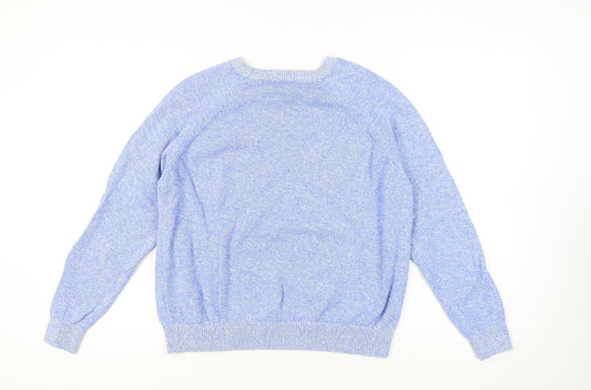 Womens UK Size L Marks and Spencer Blue Pullover Jumper