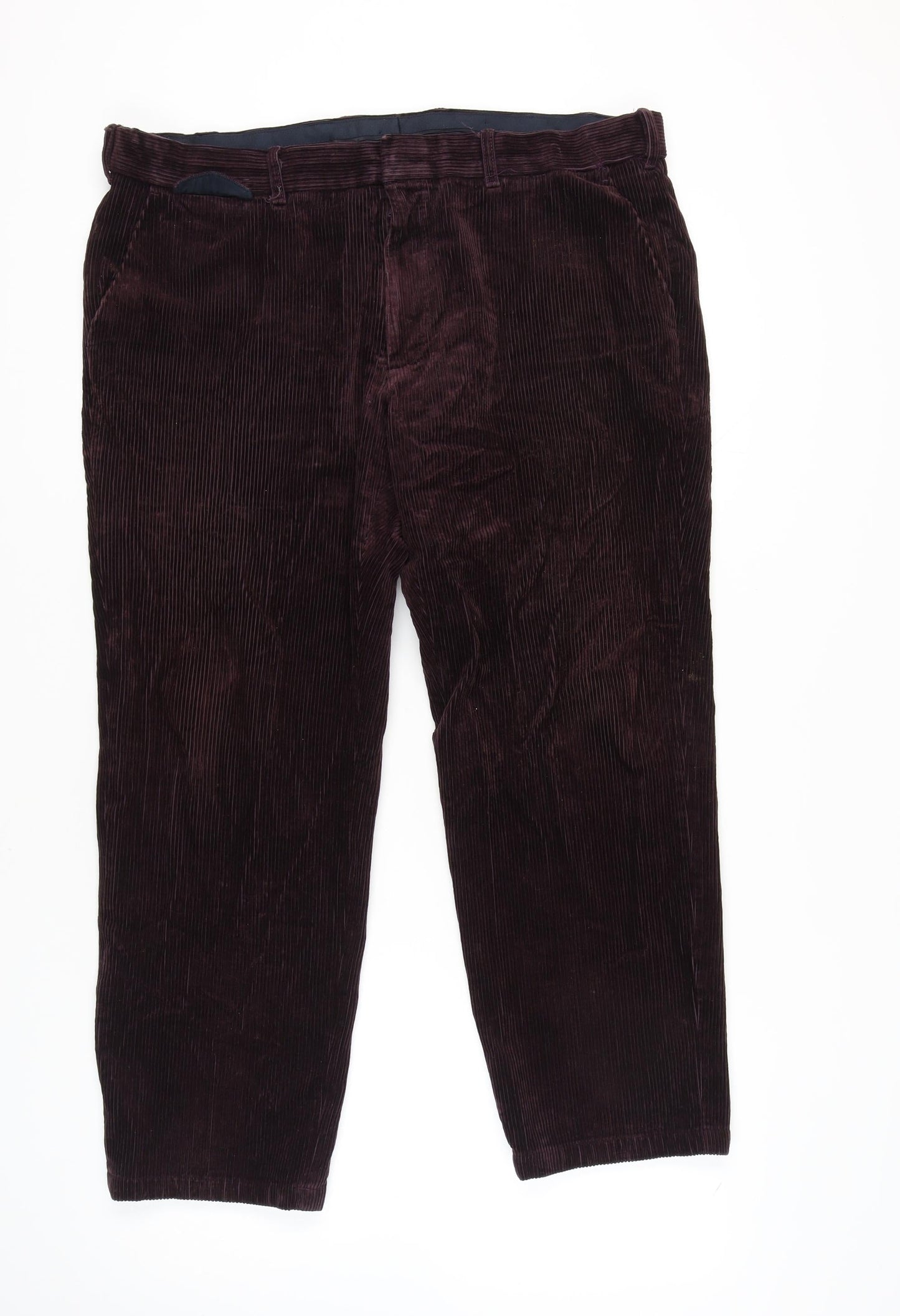 Marks and Spencer Men's Burgundy Corduroy Trousers