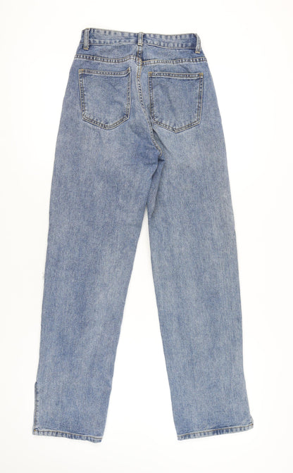 PrettyLittleThing Women's Blue Straight Jeans Size 6