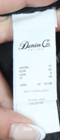 Denim Co. Women's Black Skinny Jeans Size 12
