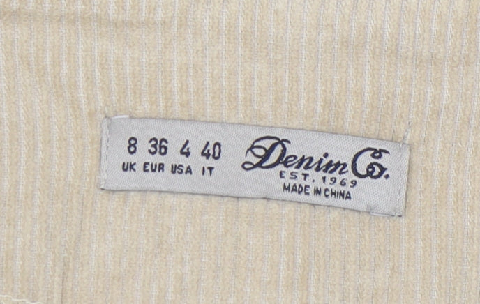 Womens UK Size 8 Denim Co. A-Line Corduroy Skirt