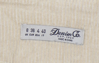 Womens UK Size 8 Denim Co. A-Line Corduroy Skirt