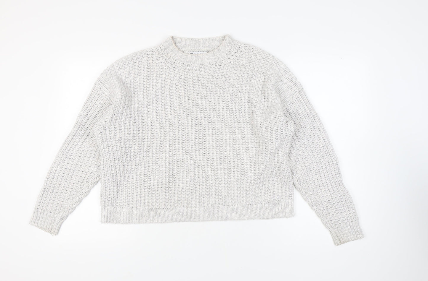 ASOS DESIGN Women's White Chunky Knit Pullover Jumper S