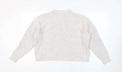 ASOS DESIGN Women's White Chunky Knit Pullover Jumper S