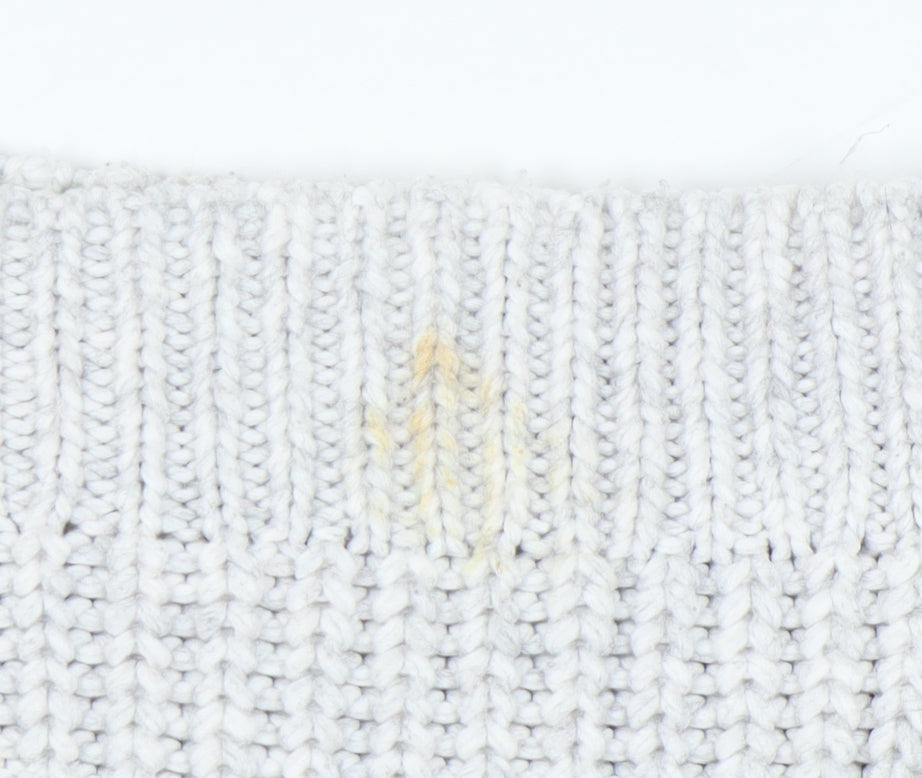 ASOS DESIGN Women's White Chunky Knit Pullover Jumper S