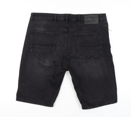 Denim Co. Men's Black Denim Shorts - Size 38