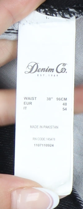 Denim Co. Men's Black Denim Shorts - Size 38