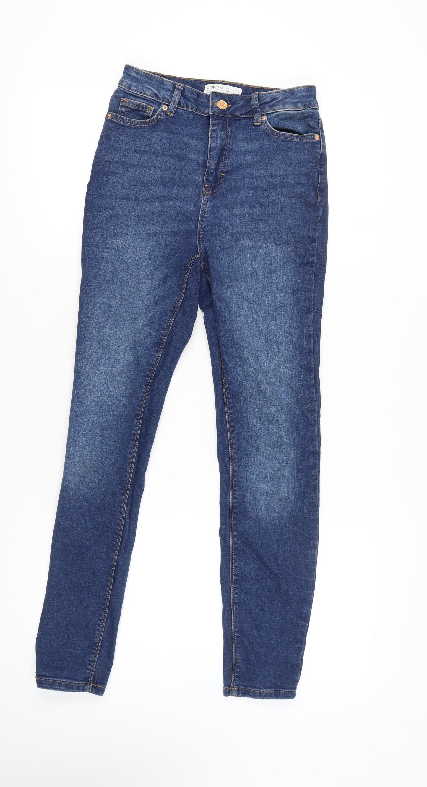 Primark Women's Blue Skinny Jeans Size 8