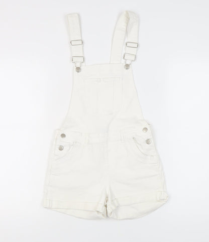 Select Women's White Dungaree in Denim Size 6