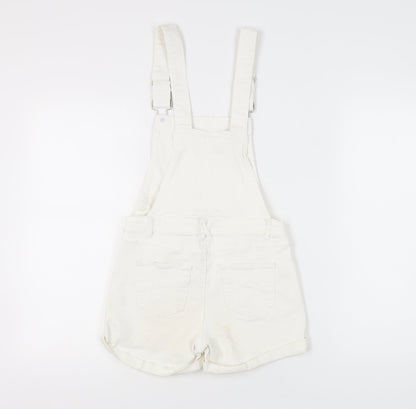 Select Women's White Dungaree in Denim Size 6
