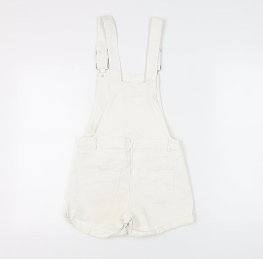 Select Women's White Dungaree in Denim Size 6