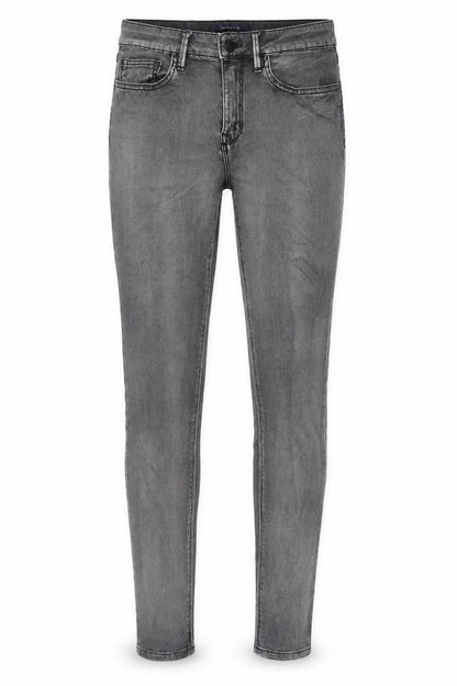 Wåven Women's Grey Mid-Rise Denim Jeans Size 12
