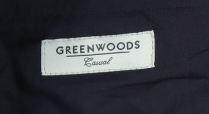 Greenwoods Men's Black Corduroy Trousers