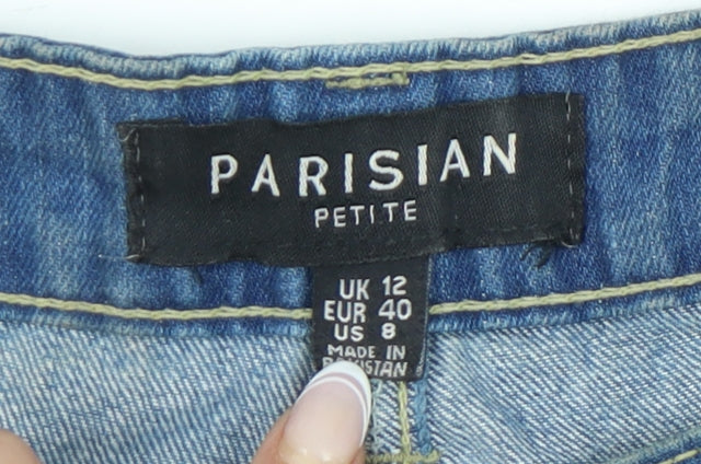 Parisian Women Blue Denim Petites Cut-Off Shorts Size 12
