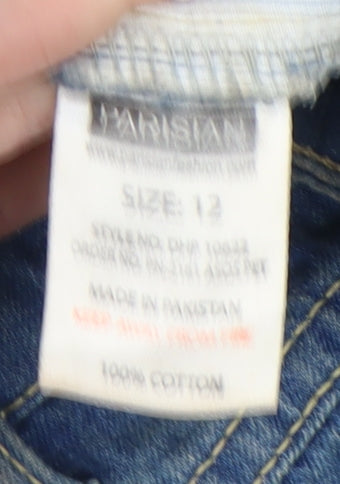 Parisian Women Blue Denim Petites Cut-Off Shorts Size 12