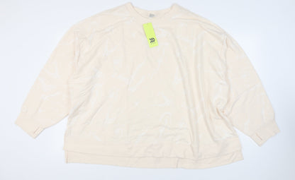 All in Motion Women's 4XL Beige Crew Neck Sweatshirt