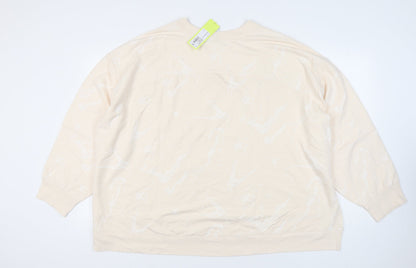 All in Motion Women's 4XL Beige Crew Neck Sweatshirt