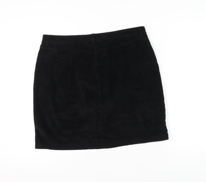 Papaya Black Corduroy Women's Skirt Size 16