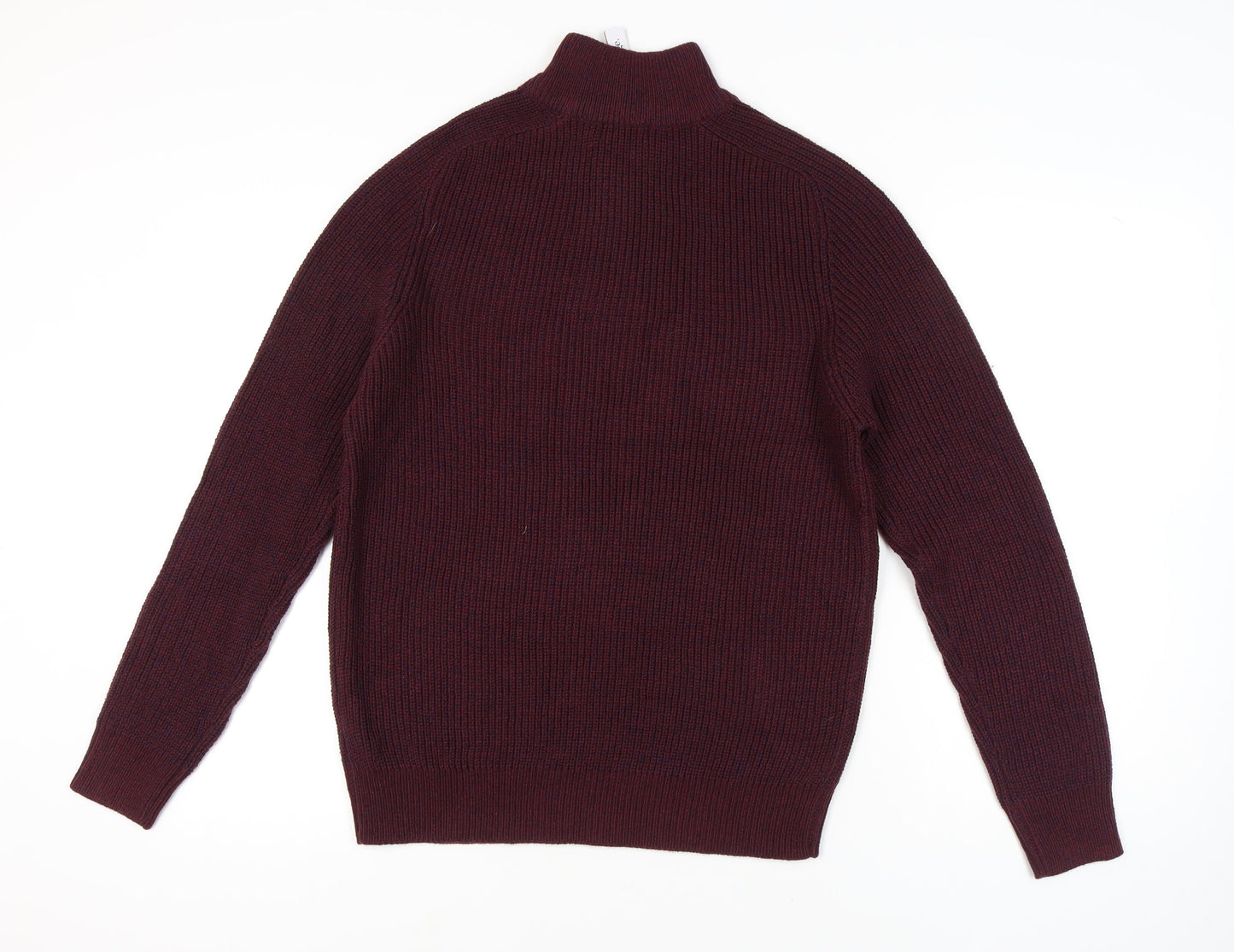 George Men's Purple Full Zip Jumper Size L