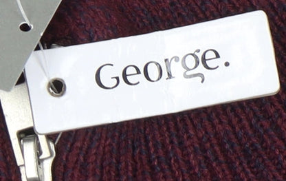 George Men's Purple Full Zip Jumper Size L