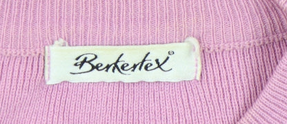 Womens UK Size 10 Berketex Pink Pullover Jumper