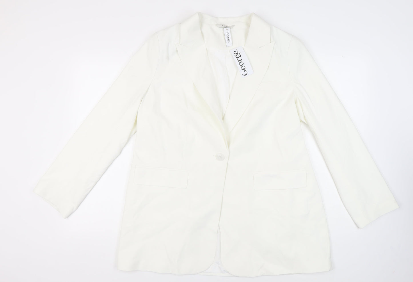 George Women's White Blazer Size 18