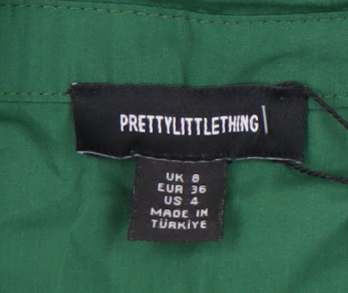 PrettyLittleThing Women's Green Dress, Size 8