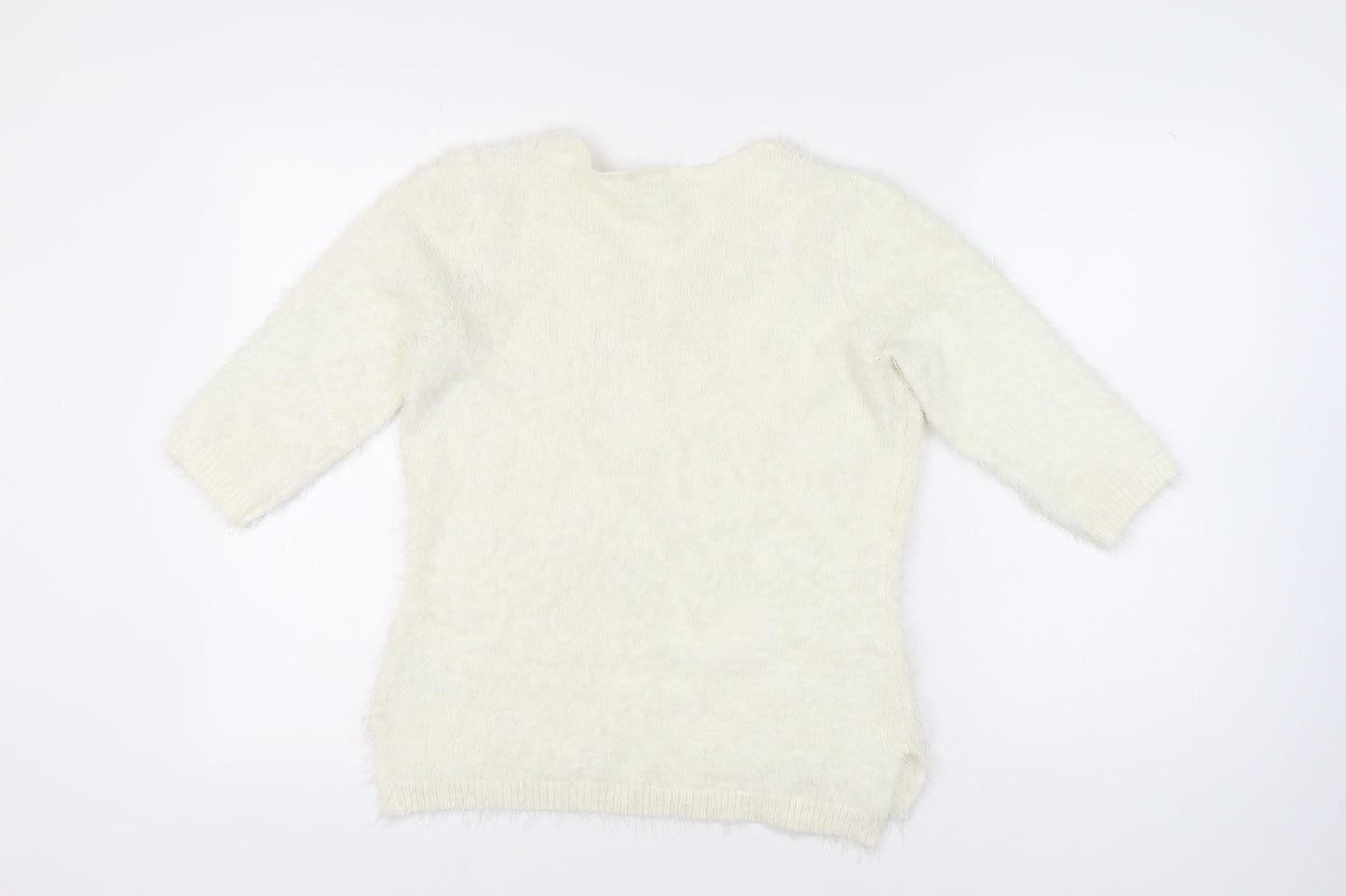 Womens UK Size 12 BHS Ivory Pullover Jumper