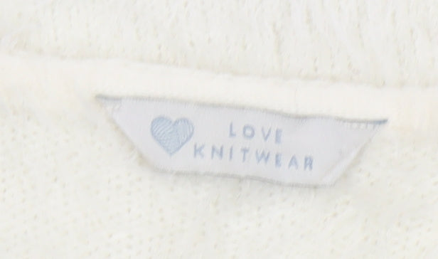 Womens UK Size 12 BHS Ivory Pullover Jumper