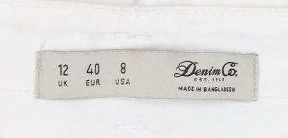 Denim Co. Women's White Skinny Jeans, Size 12