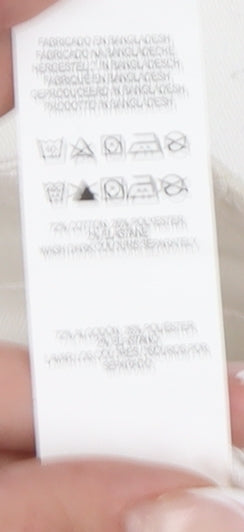 Denim Co. Women's White Skinny Jeans, Size 12