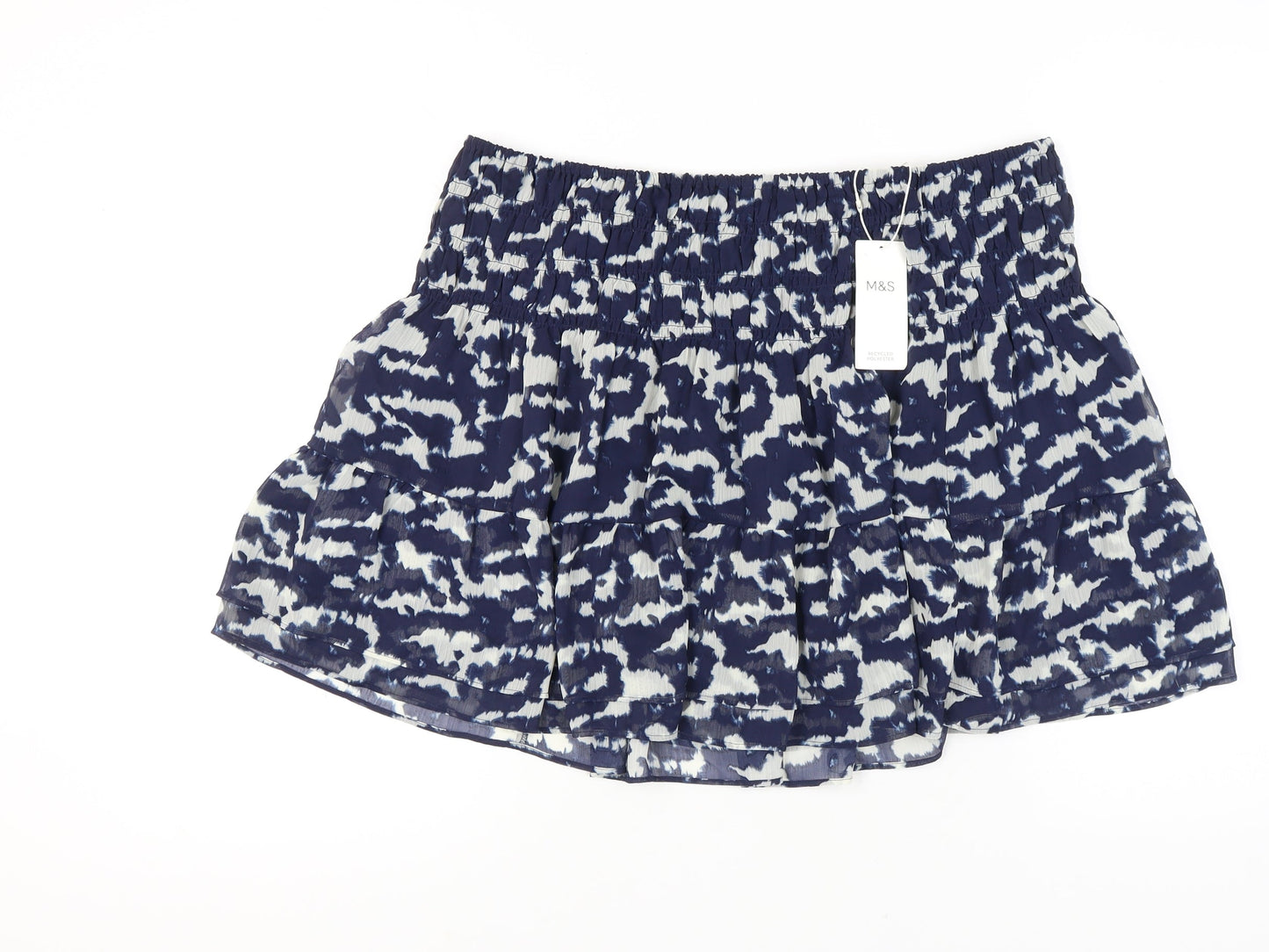Marks and Spencer Women's Blue Animal Print Skirt Size 20