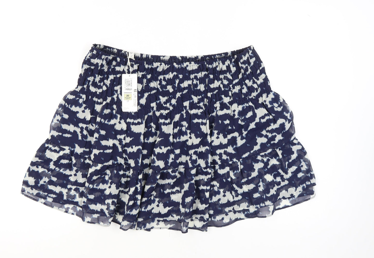 Marks and Spencer Women's Blue Animal Print Skirt Size 20