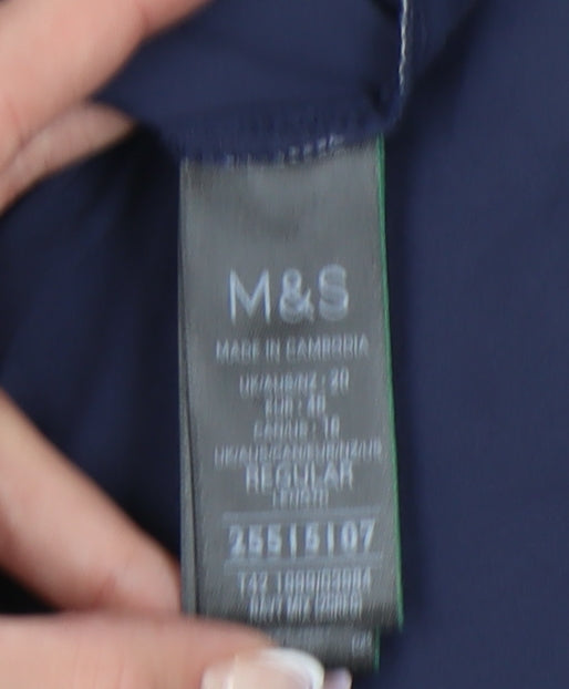 Marks and Spencer Women's Blue Animal Print Skirt Size 20