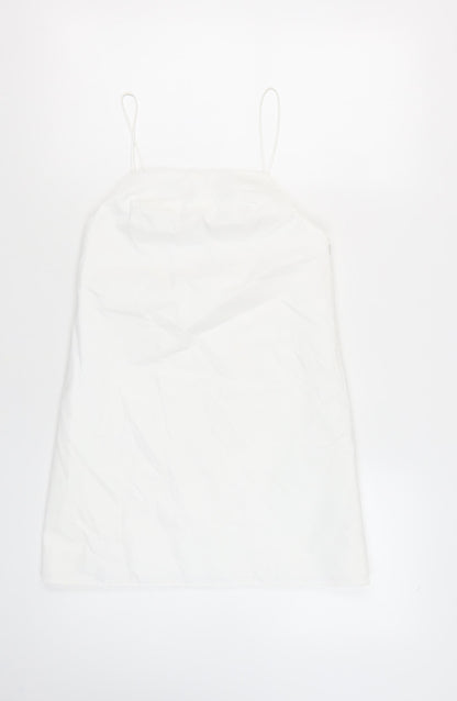 Zara Women's White XS Slip Dress