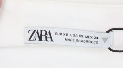 Zara Women's White XS Slip Dress
