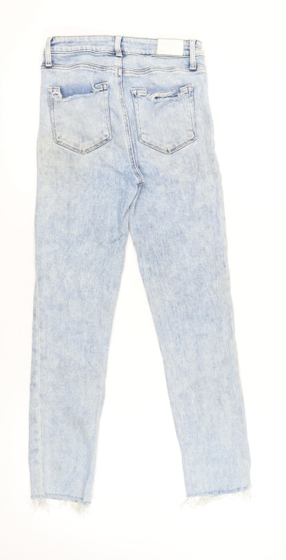 Womens UK Size 27 Paige Slim Fit Slim Blue Jeans