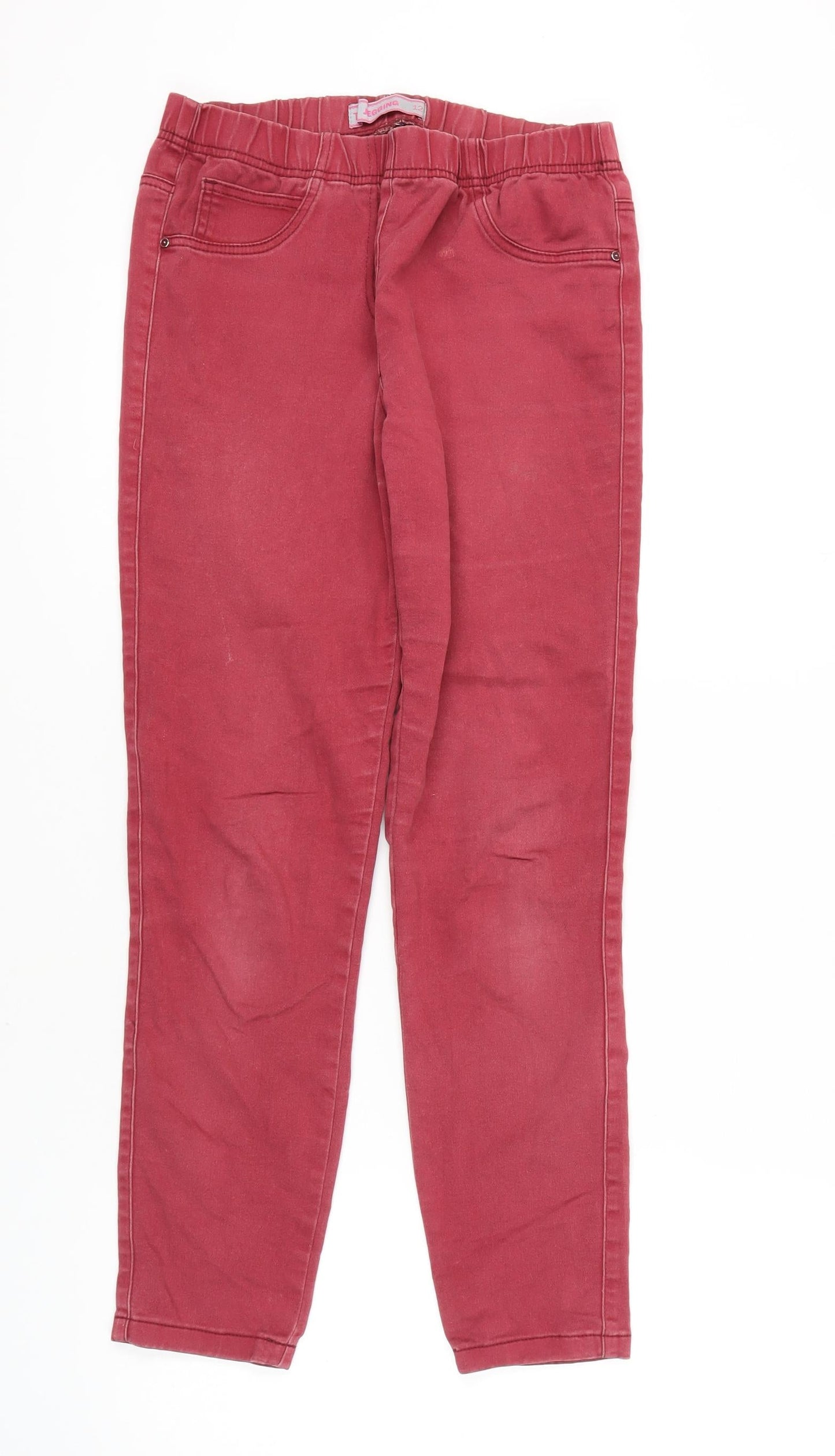Tu Women's Red Jegging Size 12 Elastic Waist