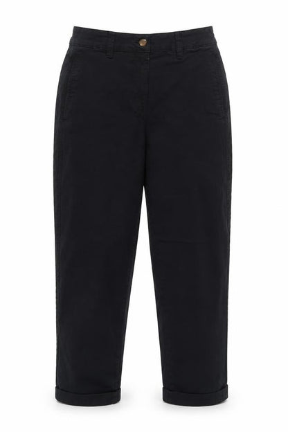 Womens UK Size 12 H&M Regular Fit Chino Black Trousers