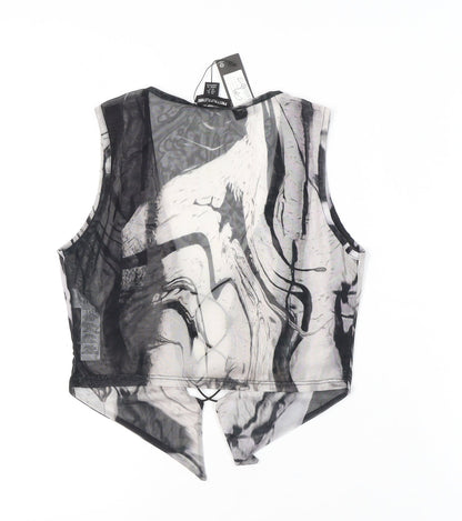 PrettyLittleThing Women's Multicoloured Cropped Blouse 12