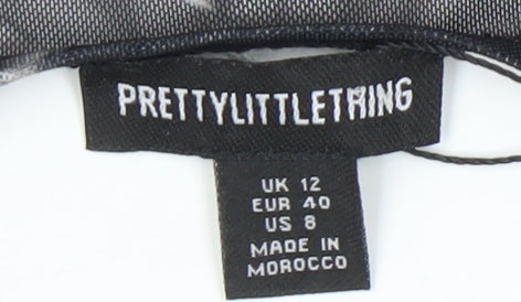 PrettyLittleThing Women's Multicoloured Cropped Blouse 12