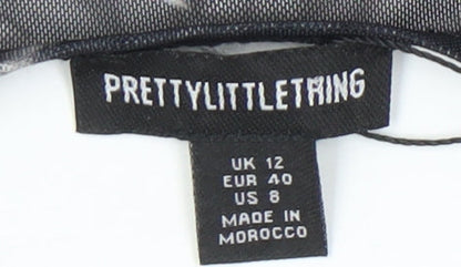 PrettyLittleThing Women's Multicoloured Cropped Blouse 12