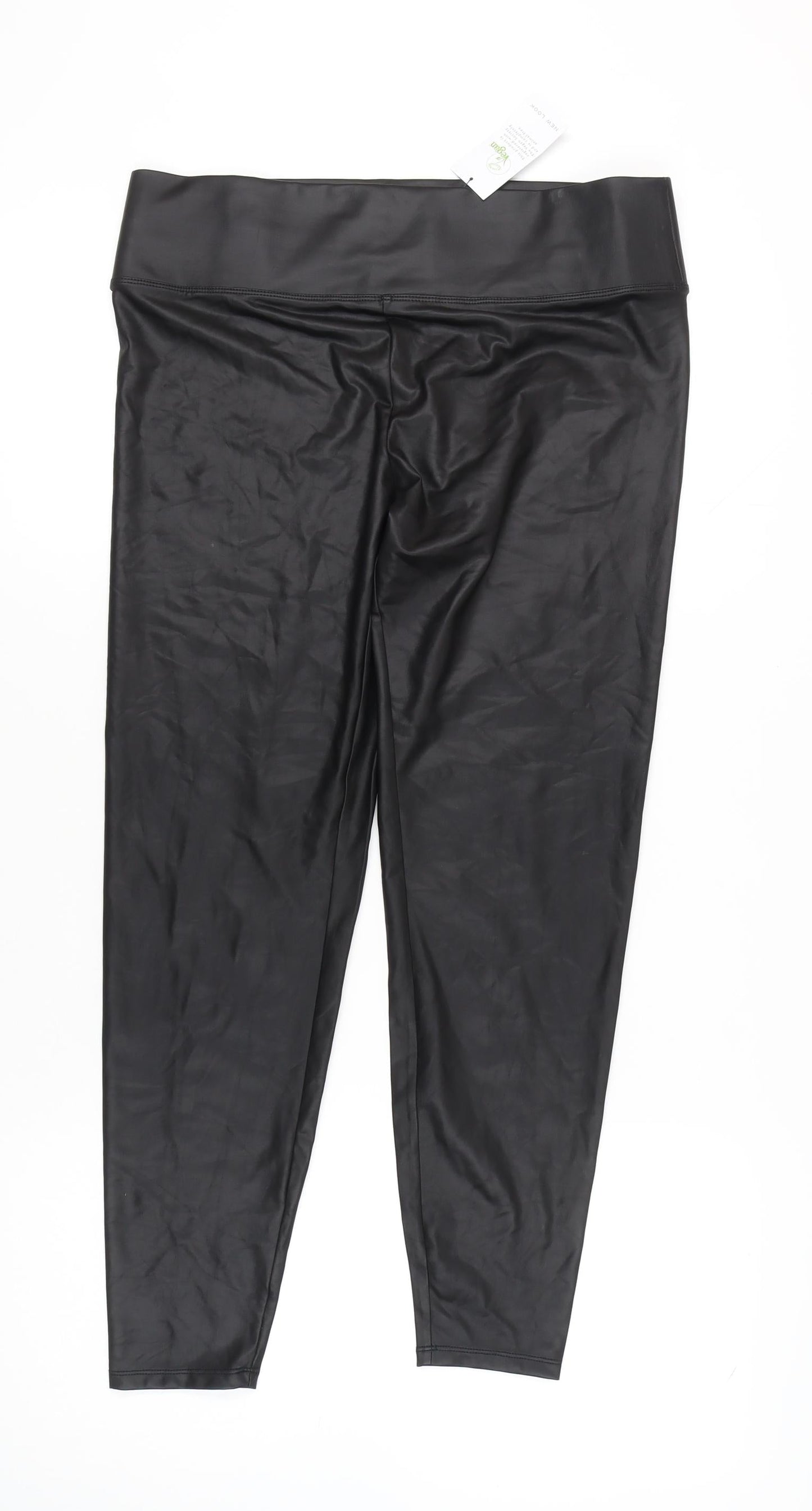 Womens UK Size 16 New Look  Ankle Black Leggings