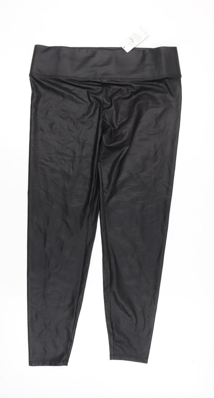 Womens UK Size 16 New Look  Ankle Black Leggings