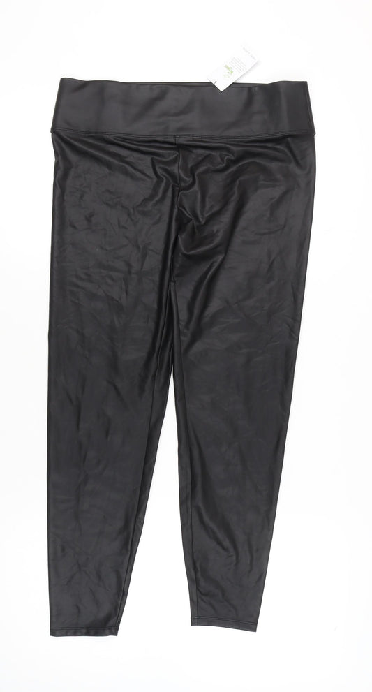 Womens UK Size 16 New Look  Ankle Black Leggings